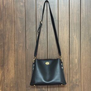Coach Black Leather Crossbody Bag